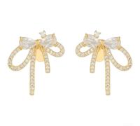 pour accessoire DIY Bijou pour Coussinets Écouteurs pour accessoire(Gold) | Design papillon élégant, zircone pour scintillante, pour cuivre , style luxueux, pour écouteurs