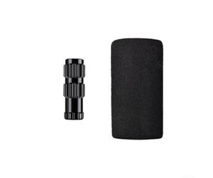 pour accessoire Gonflage Vélo Manche Éponge Protection Doigts | Alliage aluminium pour robuste, design ultra-compact 31mm, protection contre le froid, compatible pour presta, idéal (black)