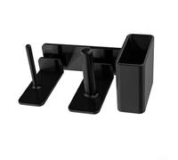 pour accessoire Machine à Granité Boîte Rangement 3-en-1 Compatible pour fs300 FS301 Support Gobelets Pailles ABS pour robuste 9.72x3.86x5.71 Pouces(black)