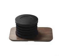 pour accessoire Nettoyage Moulin Café pour bois Noyer Aluminium | Compatible pour fellow ODE pour gen2, entonnoir pour précis, réduit les déversements, installation rapide, design ergonomique