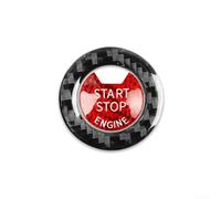 pour accessoire pour intérieur pour voiture Protection Start Stop | pour fibre de réelle, finition 3D élégante, protège des rayures, style méca moderne