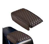 Pour accoudoir, tapis en cuir avec accoudoir rembourré en mousse à mémoire de forme avec poches latérales - intérieur automobile pour caravane, tout-terrain, SUV, camion, fourgonnette, course