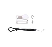 Pour Action 5 Pro Housse de Protection en Silicone Anti-Chute et Anti-Perte Corde Accessoires de Caméra de Sport Blanc