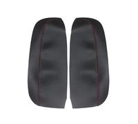 pour Acura RDX 2007-2012 : 2 pièces de revêtement d'accoudoir de Porte Avant en Cuir Souple,Autocollant décoratif pour l'intérieur (Ligne Noire et Rouge).