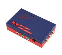 pour Adaptateur de Convertisseur RetroScaler2x AV vers HDMI, Adaptateur de Jeu Rétro 480P vers TV, Bonne Performance Sonore pour Vic20 pour N64 pour SFC pour pour MD2 pour MD1 pour C64(Bleu)