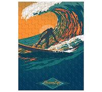 pour Adulte, Puzzle en Bois 1000 pièces, décoration Murale, Ocean Life Surf Club Retro Surf Picture75*50cm