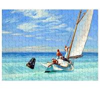 pour Adulte, Puzzle en Bois 1000 pièces, Images de Peinture à l'huile Edward Hopper - Ground Swell75 * 50cm