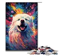 pour Adultes 1000 astronautes Samoyède par SplattersBeaucoup de Puzzles colorés épais pour Cadeaux de Puzzle de Noël en Bois 75x50cm