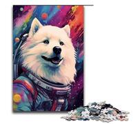 pour Adultes 1000 astronautes Samoyède par SplattersBeaucoup de Puzzles colorés épais pour Cadeaux de Puzzle de Noël en Bois 75x50cm
