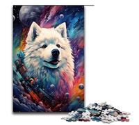 pour Adultes 1000 astronautes Samoyède par SplattersBeaucoup de Puzzles colorés épais pour Cadeaux de Puzzle de Noël en Bois 75x50cm