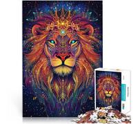 pour Adultes 1000 pièces Lion sacré Fait de Papier，pour Les 14 Ans et Plus Jeu de Puzzle Idées Cadeaux。Taille：26x38cm/10.24x14.96pouce