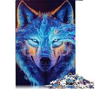 pour Adultes 1000 Pièces Puzzle Loup Jigsaw Puzzles Bois Jigsaw Jouets Éducatifs (Taille 50x75cm)