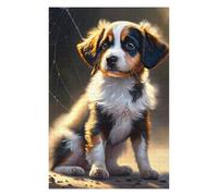 pour Adultes 1000pcs(75x50cm) Puzzle Adorable Tri-Color Puppy Portrait Jeu De Puzzle Manuel Course De Vitesse des Mains Cadeaux Uniques pour Anniversaire Et Noël 1000pcs(75x50cm)