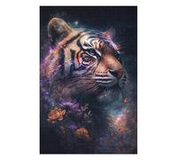 pour Adultes 1000pcs(75x50cm) Puzzle Tiger Fantasy Flowers Art Print-1 Jeu De Puzzle Manuel Course De Vitesse des Mains Cadeaux Uniques pour Anniversaire Et Noël 1000pcs(75x50cm)