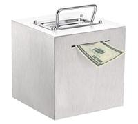 pour Adultes - 15 cm en Acier Inoxydable incassable réutilisable Banque d'argent en métal | Noël Occasions spéciales Thanksgiving Nouvel an Bureau étude Salon Maison