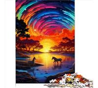 pour Adultes Puzzles 1000 pièces Puzzles Merveilleuse rivière Puzzles Jeux Puzzle en Bois Adolescents et Enfants Relax Puzzles Games-Brain Teaser Puzzle 1000pcs(50x75cm)