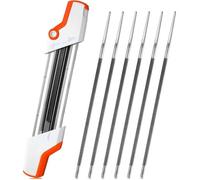 Pour aiguiseur de tronçonneuse Stihl compatible avec chaîne de tronçonneuse Stihl 3/8inp, lime facile Stihl 2 en 1 4,0 mm