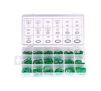 pour air conditioner o rings Elerose Set joint torique en caoutchouc,18 tailles 270pcs outils de joint torique de voiture climatisation de remplacement de camion vert
