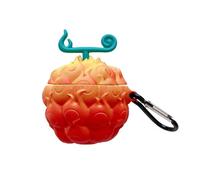 Pour Airpods 1 2 Pro Rétro Mignon 3D Dessin Animé Drôle Diable Fruit Modèle Porte-clés En Silicone Souple Antichoc Enfants Fille Garçon 101A