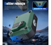 pour AirPods Pro 2ème Coque(2023/2022/2019) avec Clip de Verrouillage sécurisé, Coque Pop-up Automatique intégrale résistante aux Chocs, Coque de Protection Rigide,Aiguille de pin Vert