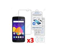 pour Alcatel Onetouch Idol 3 écran 5.5 pouces - Lot x3 Film protection en VERRE Trempé Vitre protecteur anti casse, anti-rayure, anti choc