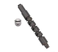 Pour Aldebaran et pour moulinet de pêche BFS - Tige torsadée - Demi-lune - Roue de rechange en métal pour un fonctionnement fluide (Twists + broche demi-lune)