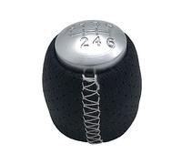 pour Alfa pour Romeo 159/pour Brera Rouge Blanc Noir Ligne PU Cuir Accessoires 6 Vitesses Manuel Voiture Pommeau De Levier De Vitesse Pommeau de Levier de Vitesse de Voiture (Couleur : Blanc)