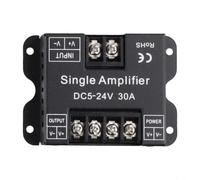 Pour amplificateur de signal LED à canal unique 5-24 V DC, 30 A pour contrôleurs PWM, empêche la dégradation du signal dans les installations étendues de bandes LED