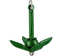 pour ancre Marine 4 Griffs 1.5LB pour Sable et Vase pour ancre | Structure 4 griffs, adhérence maximale, parfait pour sable et vase, stabilise rapidement, empêche dérive(Anchor Set green)