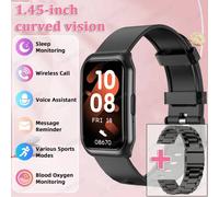 Pour Android Ios Bracelet Intelligent Femmes Smartwatch Hommes Fréquence Cardiaque Sang Oxygène Étanche Sport Bracelet Intelligent Montre Pour Dames+Cadeau.Black Steel.