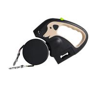 Pour animaux domestiques rétractable de 3 mètres, avec éclairage automatique, câble pour animaux de compagnie portable résistant à l'usure