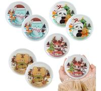 Pour animaux - Lot de 8 portables Bye Byes Hot, couvercles chauffants de poche en PVC réutilisables, en forme de dessin animé mignon | Solution de chaleur
