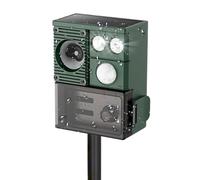 pour Animaux - pour Chats 12,6 x 9,4 cm, Pratique à énergie Solaire | Dispositif d'avertissement de capteur de Mouvement avec lumières Clignotantes, Dissuasion ultrasonique pour effa