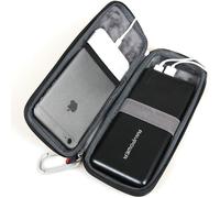 Pour Anker Astro E6 E7 Ultra-High Capacity 3-Port 4A Powercore+ 26800 Premium Compact Portable Charger External Battery Power Bank Dur De Stockage Eva Couverture Housse Étui De Pro[BAT951145]