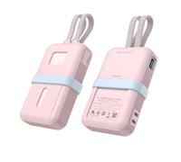 pour Anker Zolo 30W/35W Coque de Protection en Silicone Anti-Rayures et Résistante à la Poussière, Batterie Externe Portable Zolo 10000/20000mAh Coque de Protection Souple (20000mAh(30W/35W) Rose)