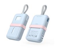 pour Anker Zolo 30W/35W Coque de Protection en Silicone Anti-Rayures et Résistante à la Poussière, Batterie Externe Portable Zolo 10000/20000mAh Coque de Protection Souple (10000mAh(30W/35W) Bleu)