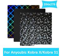 Pour Anycubic Kobra X plaque de construction 264x276mm plaque froide Kobra S1 Combo plaque de construction Double face PEI PEO PET PEY Kobra S1C feuille PEO-PEI no base