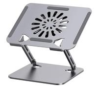 Pour appareils de 10 à 17 pouces, base antidérapante, cadre en acier au carbone avec tapis de refroidissement USB, support de refroidissement ergonomique pour ordinateur portable, tablette, support de