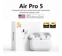 Pour Apple AIRP0DS-PR0 D'origine Sans Fil Bluetooth Écouteurs Dans L'oreille Écouteurs Sport Antibruit Casque Pour Xiaomi iPhone Casque Pro 6 (Sangle Blanche)