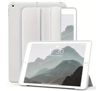 Pour Apple Ipad 10.2 2019 2020 2021 7E 8E 9E Génération Couverture Intelligente À Rabat Magnétique,Support À Trois Volets,Coque En Silicone Souple Antichoc.Grey.Ipad 10.2