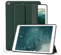 Pour Apple Ipad 10.2 2019 2020 2021 7E 8E 9E Génération Couverture Intelligente À Rabat Magnétique,Support À Trois Volets,Coque En Silicone Souple Antichoc.Deep Green.Ipad 10.2
