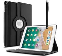 Pour Apple iPad 9.7 (2018): Etui Rotatif Rotative Rotation 360° + Stylet - NOIR