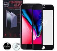 Pour Apple iPhone SE (2020) 4.7""- SE2- SE (2nd generation): 1 Film de protection d'écran Verre Trempé Plein écran de Couleur - NOIR