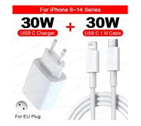 Pour Apple PD 30W USB Type C Chargeur Pour iPhone 15 13 12 11 14 16 Pro Max Plus XR X XS iPad Chargeur Rapide Adaptateur(6-14
