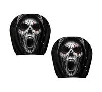 Pour appuie-tête de voiture : ensemble amusant de protections de siège intégrales, design en tissu réutilisable, accessoire innovant pour décoration intérieure de voiture, ajustement élastique