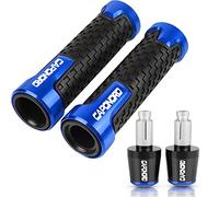 Pour Aprilia CAPONORD ETV1000 ETV 1000 2002-2007 2003 2004 2005 2006 Moto Guidon Poignées Antidérapant Poignée Bar Cap Ends Plug CNC Aluminium Accessoires guidon(Bleu)