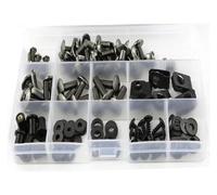 Pour Aprilia RS125 1996 1997 1998 1999 2000 2001 2002 2003 2004 2005 Kit Complet De Boulons De Carénage Clips De Carénage Écrou De Boulon Kit de boulons de carénage(Titane)