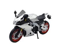 Pour Aprilia RSV4 RR1000 Alliage 1/12 Moulé Sous Pression Moto Modèle Locomotives Voiture Collection Autobike Shork-absorbeur Hors Route Autocycle Locomotives Cadeau(Silver)