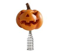 Pour arbre de courge miniature avec fantôme de crâne de 16,3 x 15 cm, résistant à l'utilisation | Ornement d'arbre à thème festif en résine avec bonne main