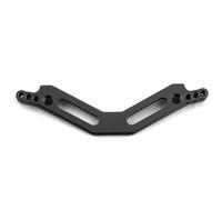 pour Arrma 1/10 pour Kraton pour Granite pour Big pour Rock pour Senton 4x4 3s pour Blx Rc Plaque De Support D'amortisseur De Tour D'amortisseur Avant Arrière en Métal Accessoires RC(Black,Rear)